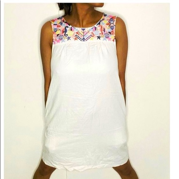 White floral dress with pocket